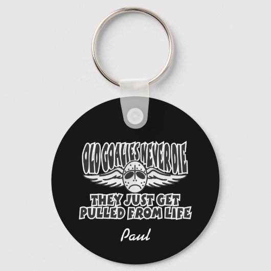 Alte Goalies nie Die Schlüsselanhänger (Vorderseite)