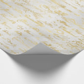 Alte Gold Handschrift Geschenkpapier (Ecke)