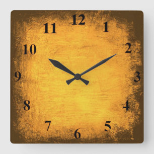 Alte Gold Wanduhr