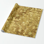 Alte Goldmünzen Geschenkpapier (Ungerollt)