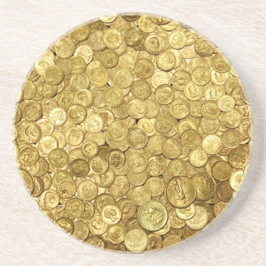 Alte Goldmünzersammlung Getränkeuntersetzer (Vorne)