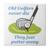 Alte Golfer Fliese (Vorderseite)