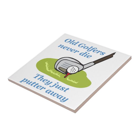Alte Golfer Fliese (Seite)