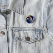 Alte Gorilla Original Abstrakter Dschungel Kunst Button (Beispiel)