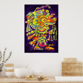 ***Alte Götter II*** Albrunos digitale Malerei. Poster (Küche)