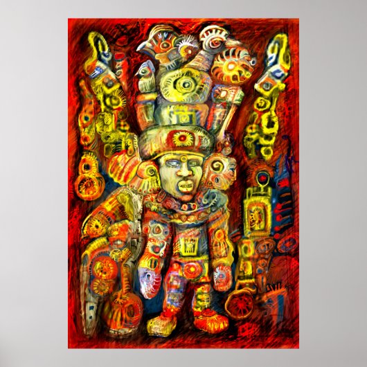 **Alte Götter IV** DIE EINZIGARTIGE DIGITALE KUNST Poster (Vorne)