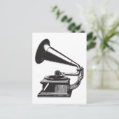 Alte Grammophon Postkarte (Stehend Vorderseite)