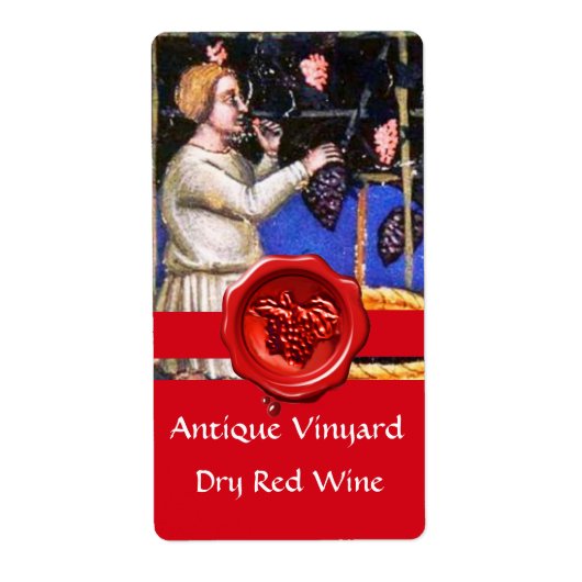 ALTE GRAPE VINEYARD HARVEST RED WAX SIEGEL RIBBBON (Vorne)