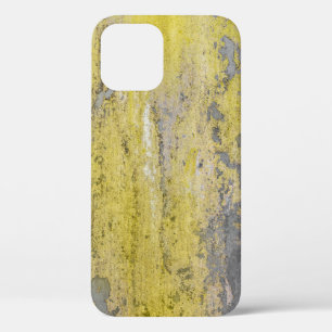 Alte graue Betonwand mit abblätternder gelber Farb Case-Mate iPhone Hülle