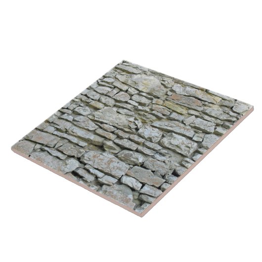 Alte graue Steinwand Fliese (Seite)