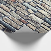 Alte Grauziegelwand Geschenkpapier (Ecke)