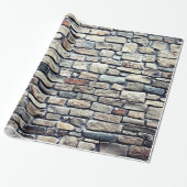 Alte Grauziegelwand Geschenkpapier (Ungerollt)