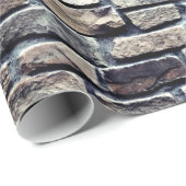 Alte Grauziegelwand Geschenkpapier (Rolleneckpunkt)
