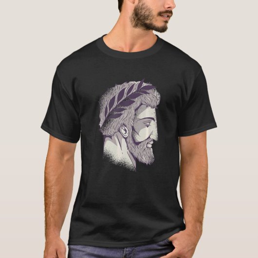Alte griechische Götter Berg Olympus Roman Obergot T-Shirt (Vorderseite)