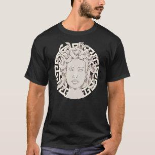 Alte griechische Götter Medusa Kopf Portrait Monst T-Shirt