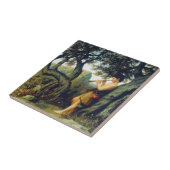 Alte griechische Hirtenjunge mit Musik Fliese (Seite)