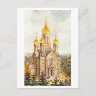 Alte griechische Kapelle, Wiesbaden, Deutschland Postkarte