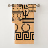 Alte griechische Küstensymbole Handtuchhandtuch-Se Badhandtuch Set (Insitu)