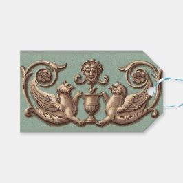 alte griechische Maske zwischen zwei Phöniden Geschenkanhänger