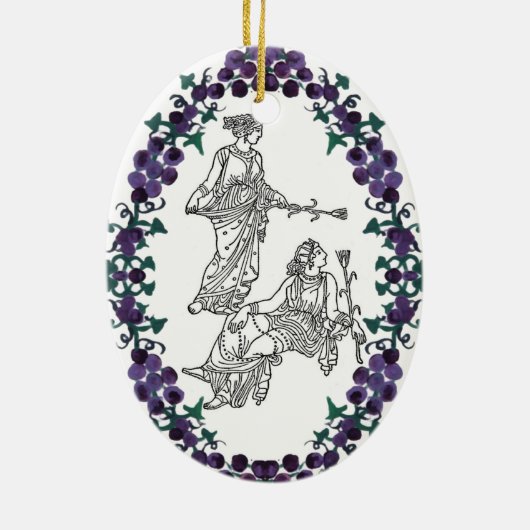 Alte griechische Moden Keramikornament (Hinten)