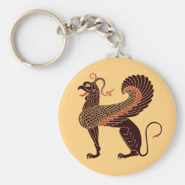 Alte griechische Mythologische Bestie Griffin Schlüsselanhänger