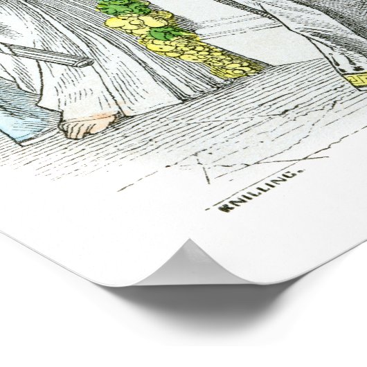 Alte griechische Priesterinnen und Edelfrauen Poster (Ecke)