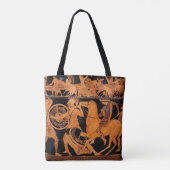 Alte griechische Rot-Abbildung Klassische Vase Art Tasche (Rückseite)