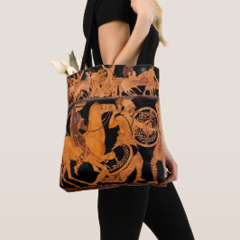 Alte griechische Rot-Abbildung Klassische Vase Art Tasche
