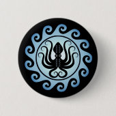 Alte griechische Schilde: Oktopus (Wasser) Button (Vorderseite)