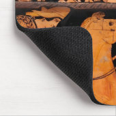 Alte griechische Schlacht rot-Abbildung Keramik kl Mousepad (Ecke)