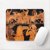 Alte griechische Schlacht rot-Abbildung Keramik kl Mousepad (Mit Mouse)