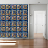 Alte griechische Schlüsselmuster Tile in Gold und  Fliese