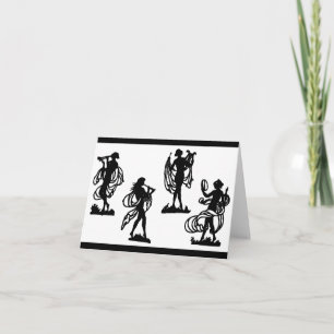 alte griechische Silhouetten der Muse