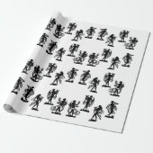 alte griechische Silhouetten des Maisdrucks Geschenkpapier (Ungerollt)