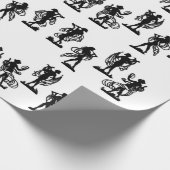 alte griechische Silhouetten des Maisdrucks Geschenkpapier (Ecke)