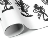 alte griechische Silhouetten des Maisdrucks Geschenkpapier (Rolleneckpunkt)