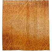 Alte grunbraune Lederstruktur Duschvorhang (Vorderseite)