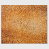 Alte grunbraune Lederstruktur Geschenkpapier (Flach)