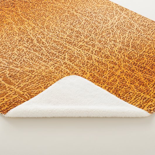 Alte grunbraune Lederstruktur Sherpadecke (3/4)