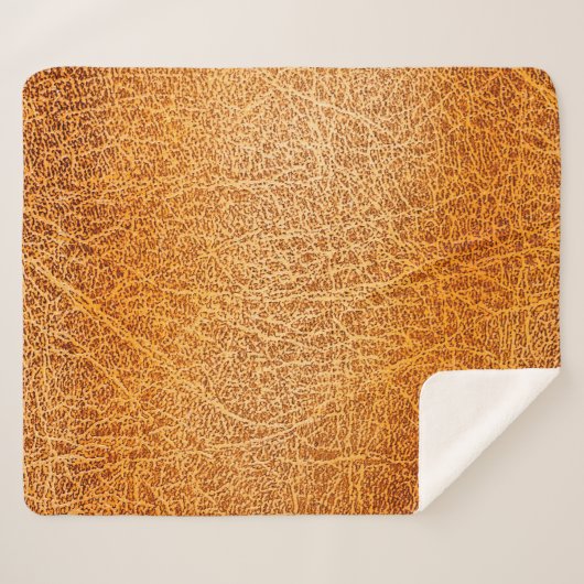 Alte grunbraune Lederstruktur Sherpadecke (Vorderseite (Horizontal))