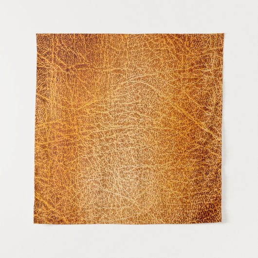 Alte grunbraune Lederstruktur Wandteppich (Vorderseite (Horizontal))