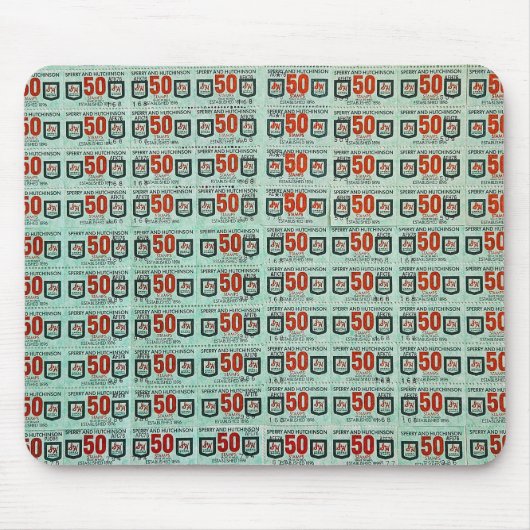 Alte grüne Briefmarke Mousepad (Vorne)