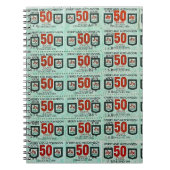 Alte grüne Briefmarke Notizblock (Vorderseite)