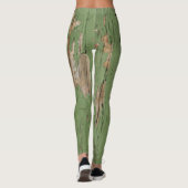 Alte grüne Farbe für Frauen Leggings (Rückseite)