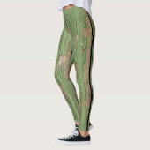 Alte grüne Farbe für Frauen Leggings (Links)