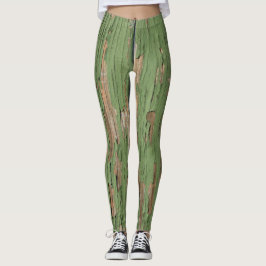 Alte grüne Farbe für Frauen Leggings