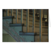 Alte, grüne Holztreppen (Vorderseite (Horizontal))