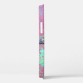 Alte grüne Wand mit Roststruktur. Grunge Case-Mate iPhone Hülle (Rückseite / Rechts)