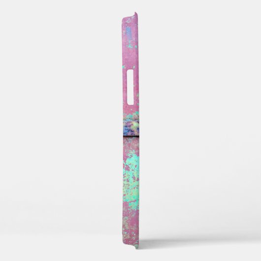 Alte grüne Wand mit Roststruktur. Grunge Case-Mate iPhone Hülle (Rückseite / Rechts)