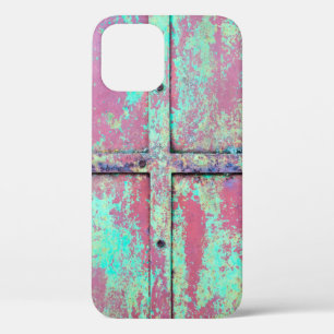 Alte grüne Wand mit Roststruktur. Grunge Case-Mate iPhone Hülle